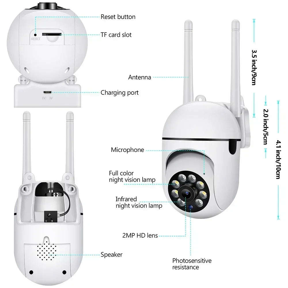 Outdoor Security Camera  with Alarm