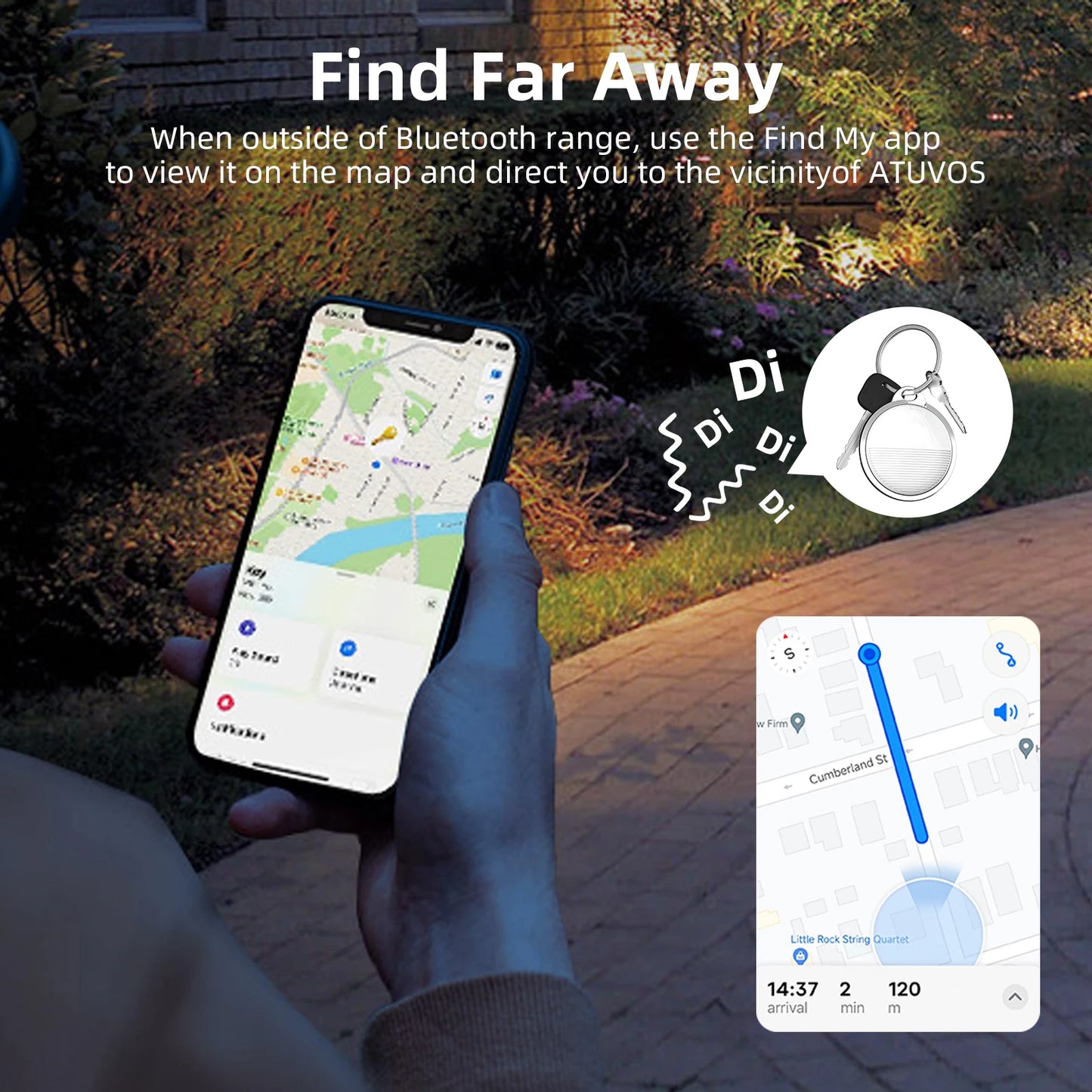 Mini GPS Tracker for iOS Smart Bluetooth Locator  📍🐾👶👜