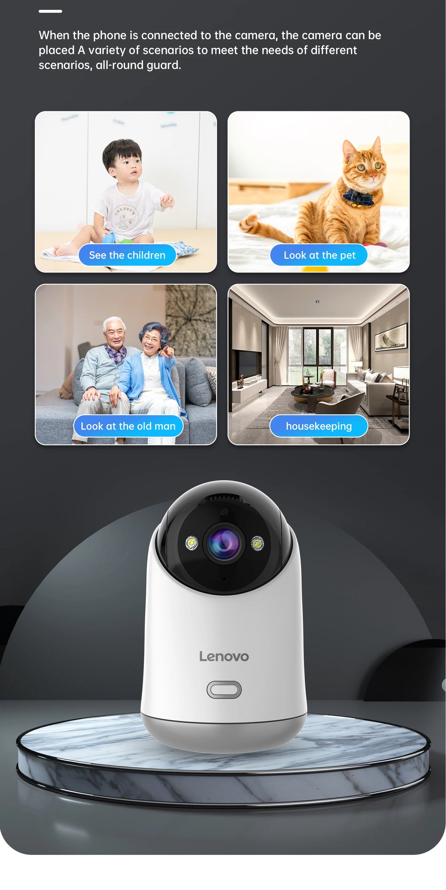 Lenovo 3MP WiFi Smart Camera