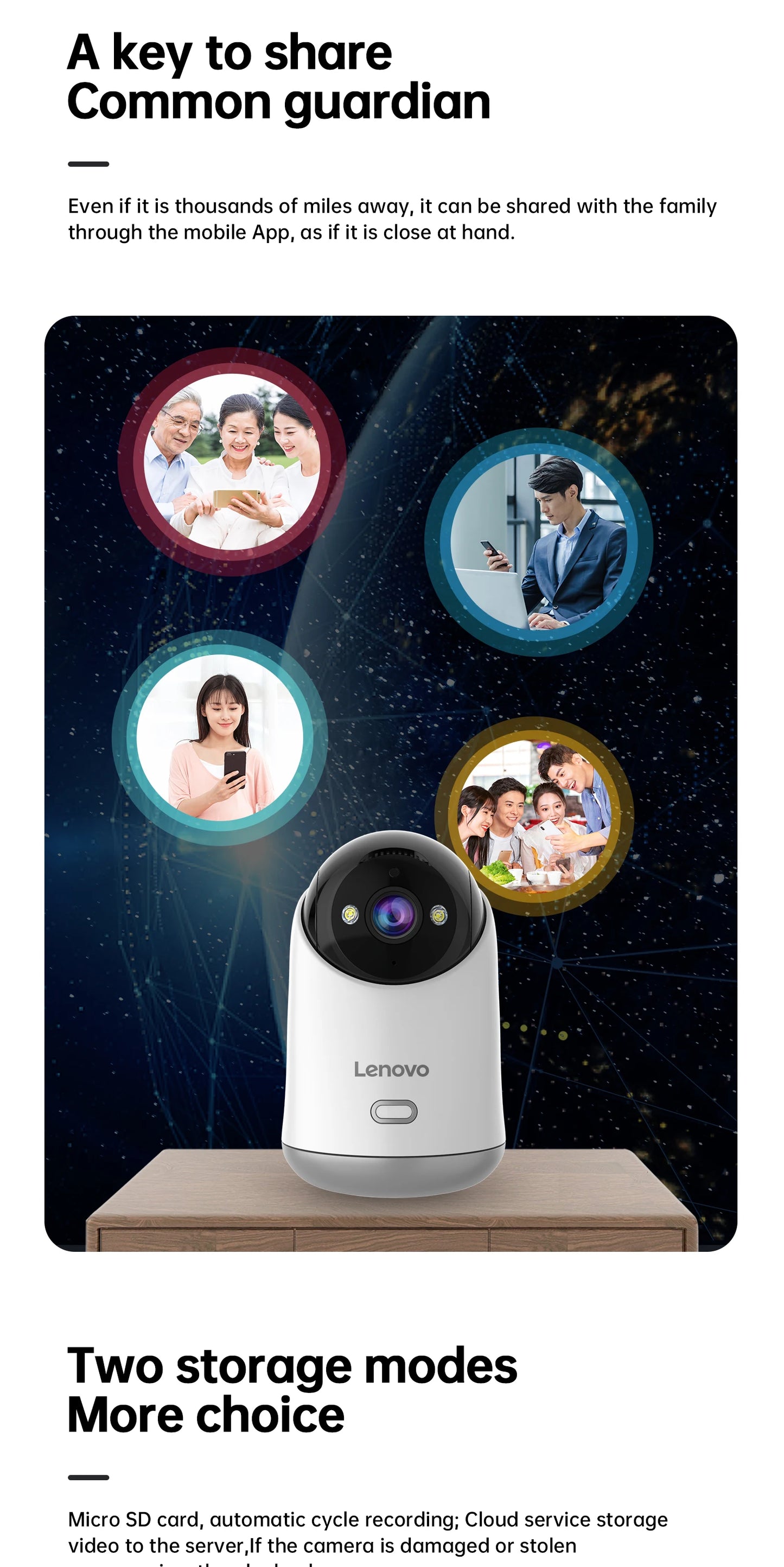 Lenovo 3MP WiFi Smart Camera