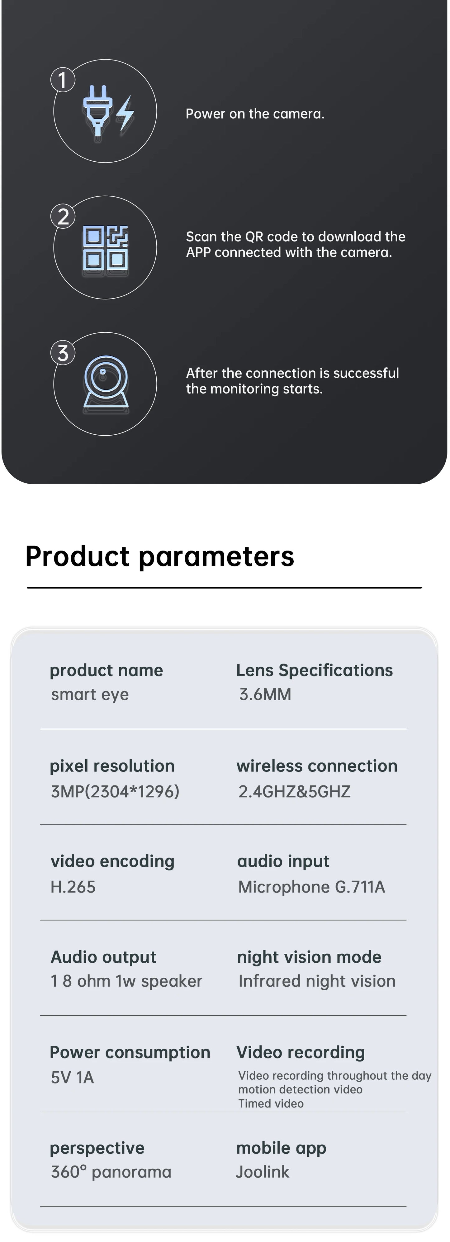 Lenovo 3MP WiFi Smart Camera