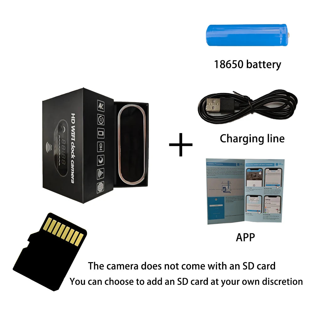 Mini Camera with Infrared Night Vision and Motion Detection!" 📷🌙📱